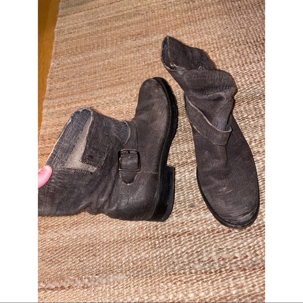 Frye Short Gray/Brown Weathered Boot